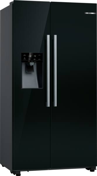 Bosch Serie 6 KAD93ABEP Side-by-Side Kühlkombination Freistehend 562 l E Schwarz