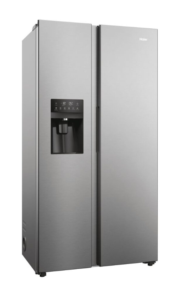 Haier SBS 90 Serie 5 HSR5918DIMP Side-by-Side Kühlkombination Freistehend 511 l D Platin, Edelstahl – Bild 4