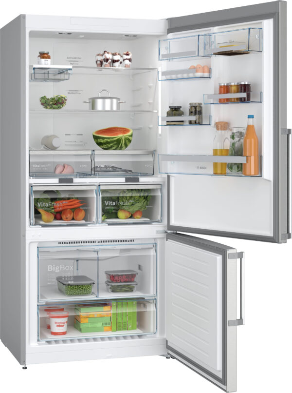 Bosch Serie 6 KGN86AIDR Kühl- und Gefrierkombination Freistehend 631 l D Edelstahl – Bild 2