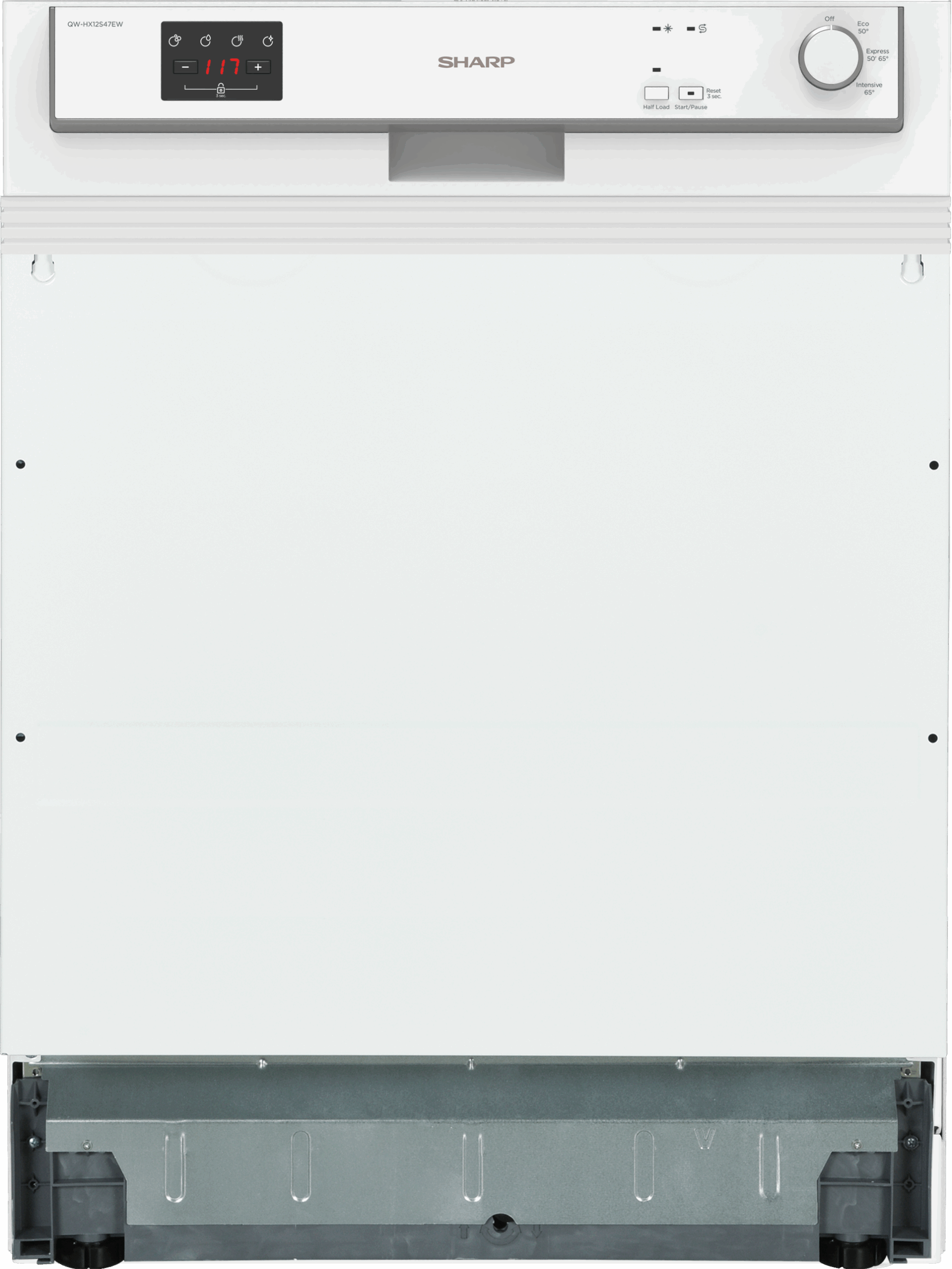SHARP Geschirrspüler QW-HX12S47EW-DE  Teilintegriert  60cm