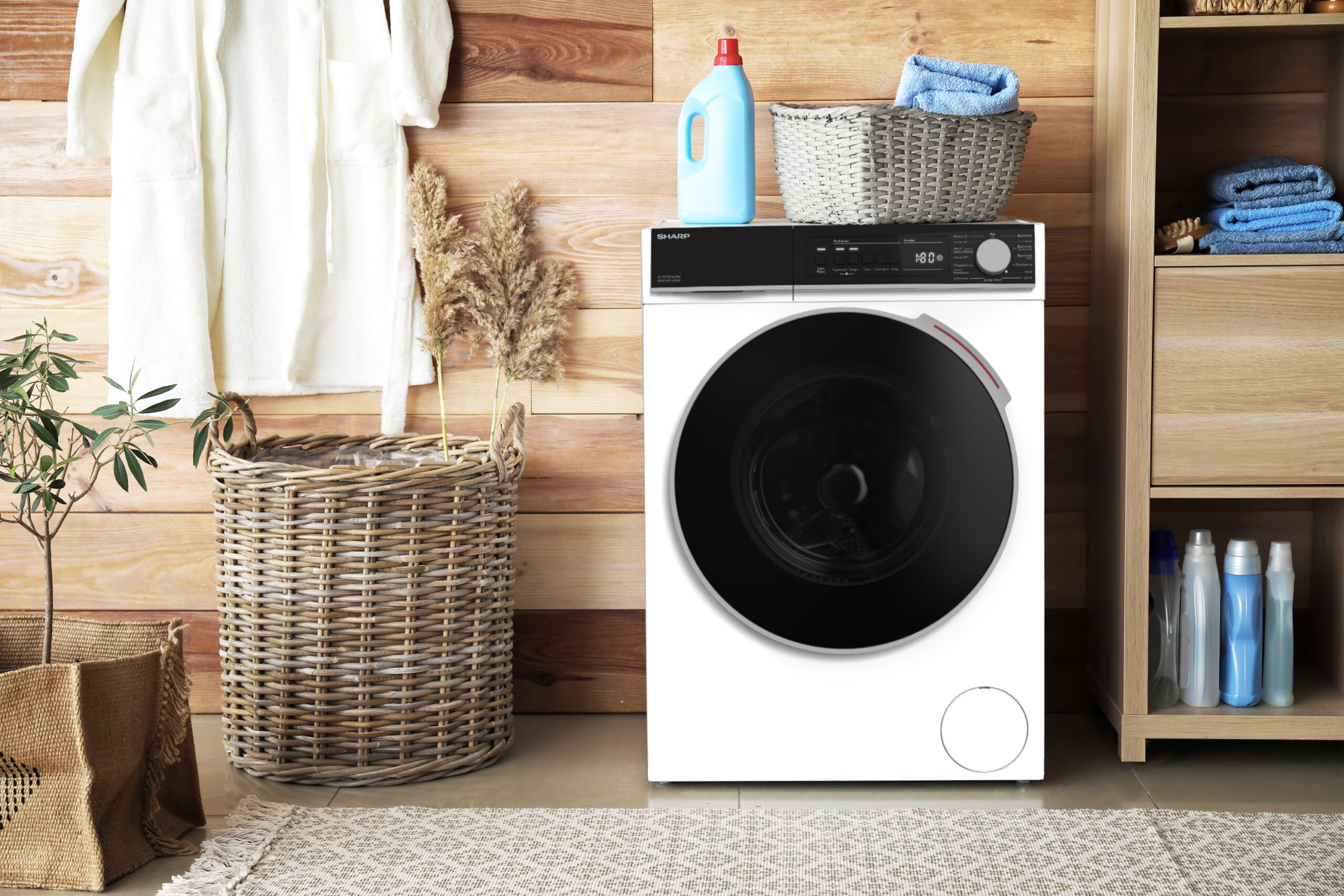 SHARP Waschmaschine ES-NFB714CWA-DE  7kg 1400U/min weiß – Bild 2