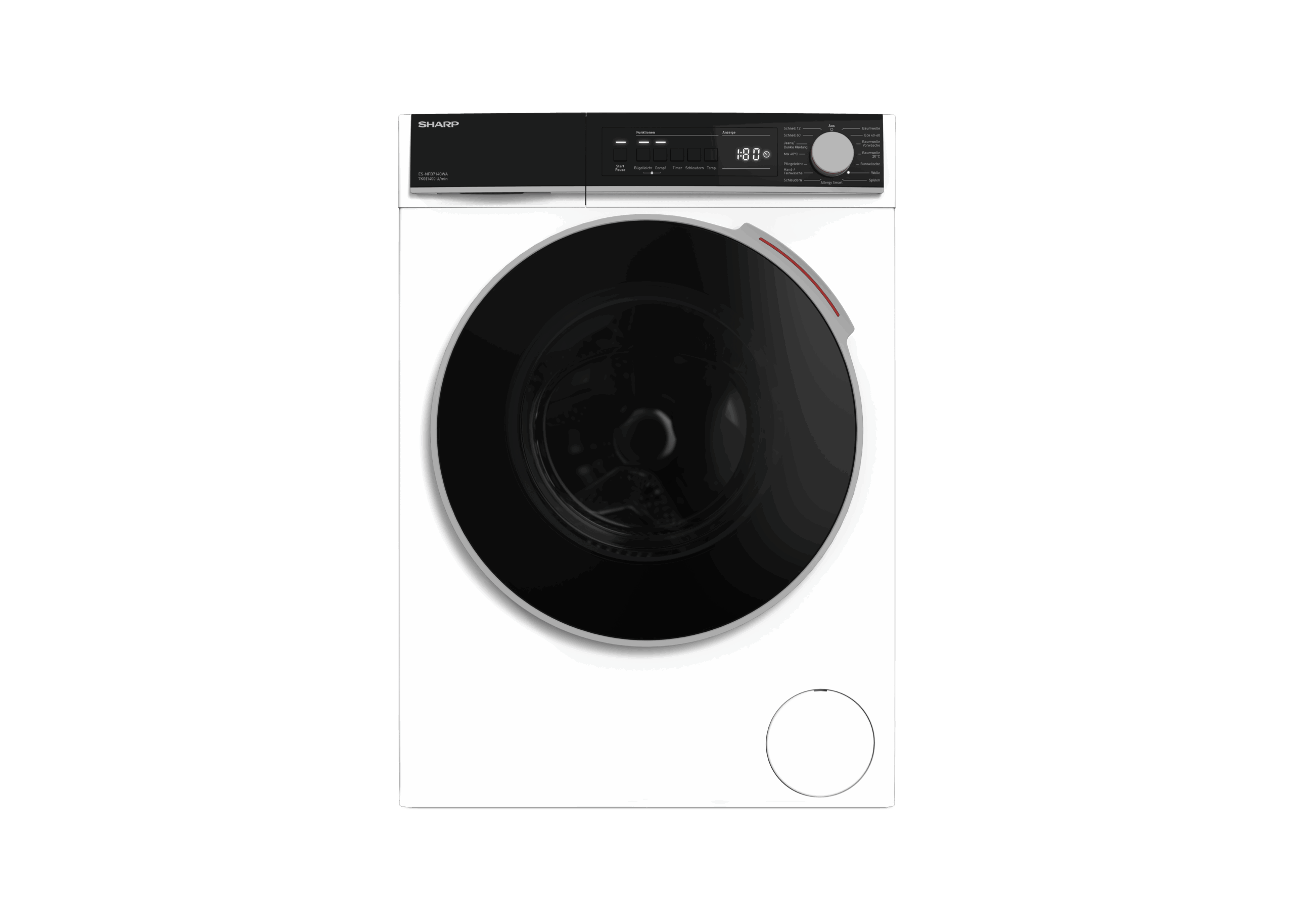 SHARP Waschmaschine ES-NFB714CWA-DE  7kg 1400U/min weiß
