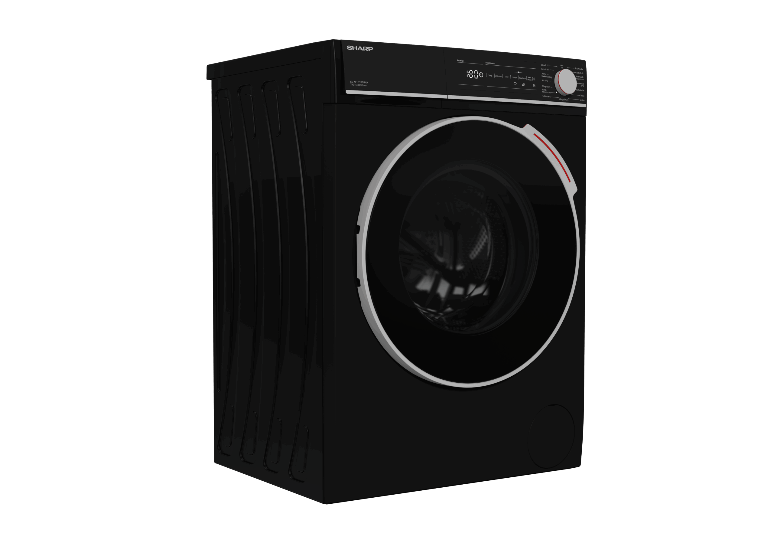 SHARP Waschmaschine ES-NFH714CBNA-DE 7kg/1400Umin schwarz – Bild 5