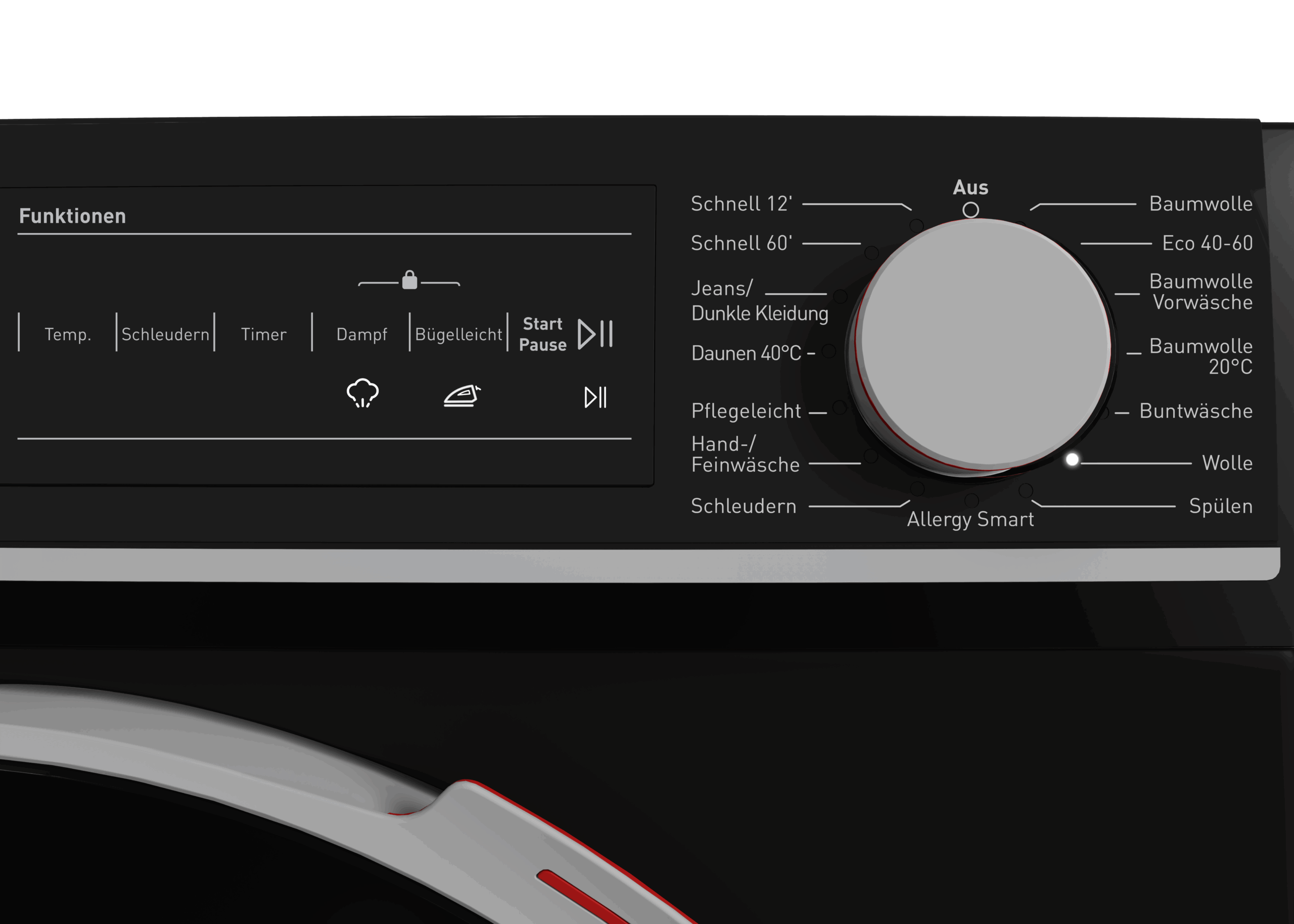 SHARP Waschmaschine ES-NFH814CBDA-DE 8kg/1400Umin schwarz – Bild 5