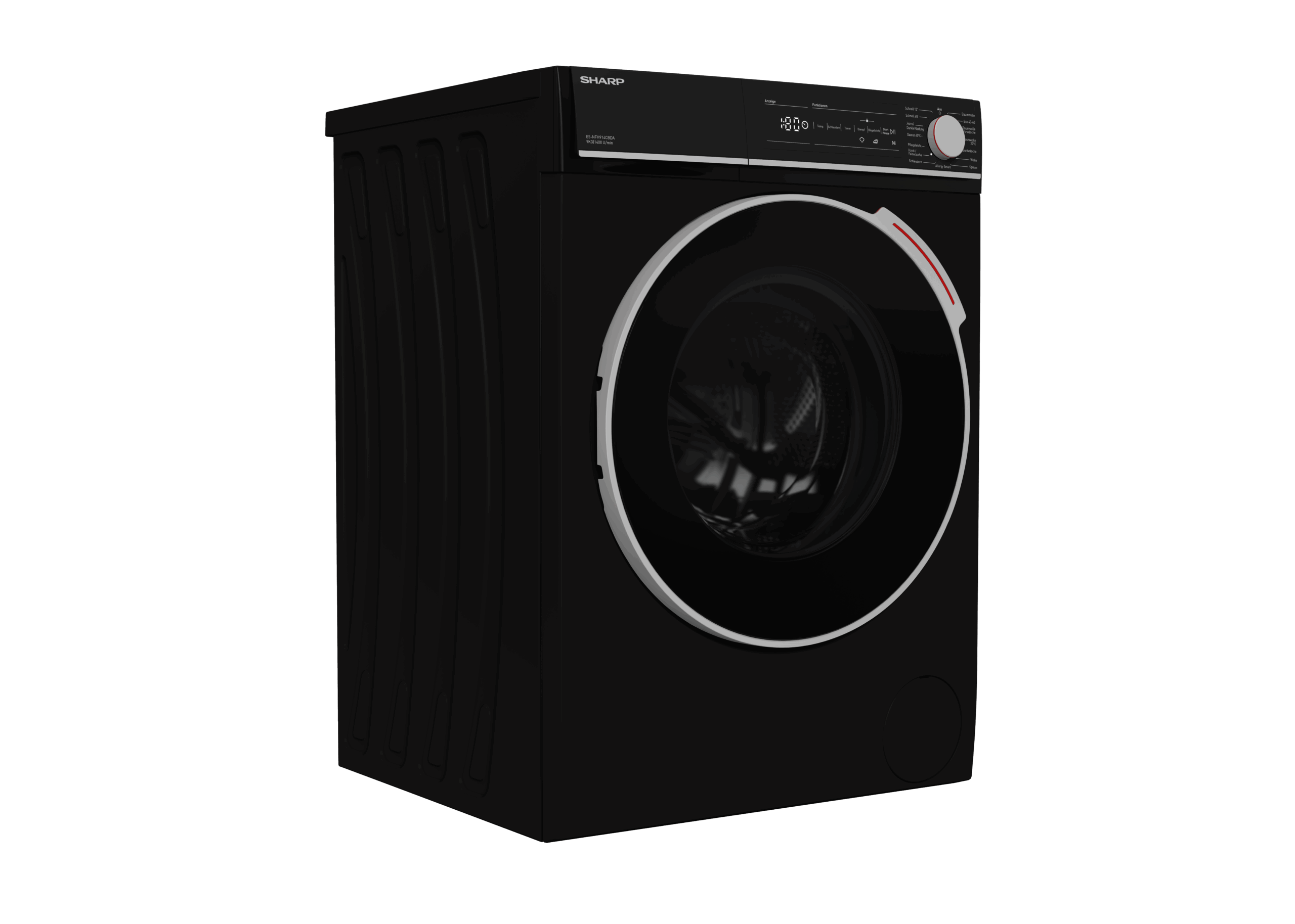 SHARP Waschmaschine ES-NFH914CBDA-DE 9kg/1400Umin schwarz – Bild 5