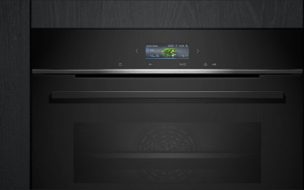 Siemens iQ700 HB734G1B1 Backofen 71 l 3600 W Schwarz – Bild 2