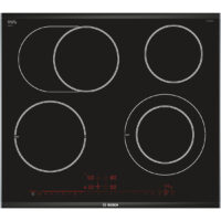 Bosch Serie 8 PKN675DP1D Kochfeld Schwarz, Edelstahl Integriert Keramik 4 Zone(n)