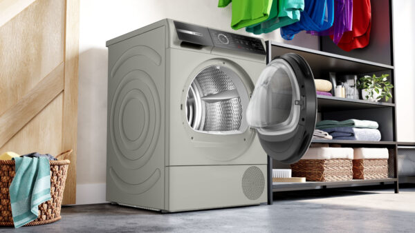 Bosch Serie 8 WQB246CX0 Wäschetrockner Freistehend Frontlader 9 kg A+++ Silber – Bild 4