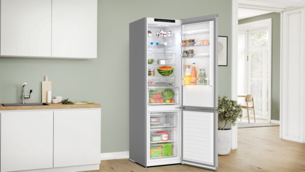 Bosch Serie 4 KGN392LAF Kühl- und Gefrierkombination Freistehend 363 l A Edelstahl – Bild 3