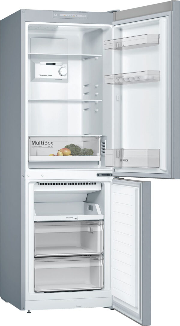 Bosch Serie 2 KGN33NLEB Kühl- und Gefrierkombination Freistehend 282 l E Edelstahl – Bild 6