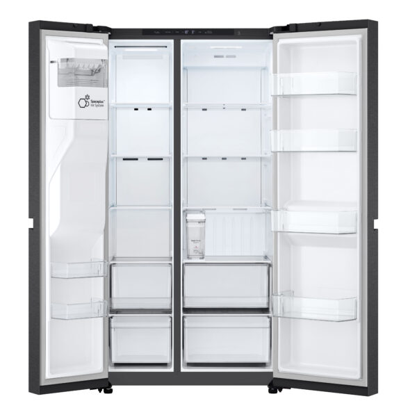 LG GSLC41EPPE Side-by-Side Kühlkombination Freistehend 641 l E Schwarz – Bild 4