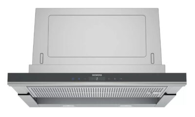 Siemens iQ700 LI67SA671 Dunstabzugshaube Halb eingebaut (Pullout) Schwarz, Edelstahl 717 m³/h