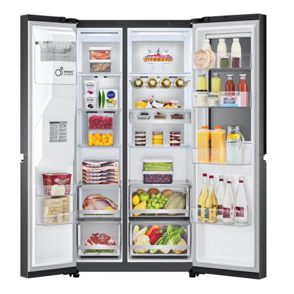 LG GSXV90MCAE Side-by-Side Kühlkombination Freistehend 635 l E Schwarz – Bild 13