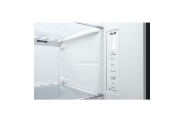 LG GSLV71MCLE Side-by-Side Kühlkombination Freistehend 635 l E Schwarz – Bild 7