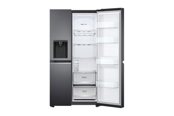 LG GSLV71MCLE Side-by-Side Kühlkombination Freistehend 635 l E Schwarz – Bild 10