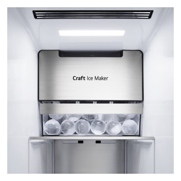 LG GSXV90MCDE Side-by-Side Kühlkombination Freistehend 635 l E Schwarz – Bild 3