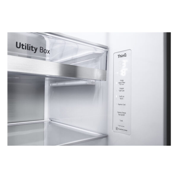 LG GSXV90MCDE Side-by-Side Kühlkombination Freistehend 635 l E Schwarz – Bild 6