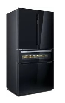 Siemens KF96RSBEA Side-by-Side Kühlkombination Freistehend 572 l E Schwarz