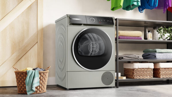 Bosch Serie 8 WQB246CX0 Wäschetrockner Freistehend Frontlader 9 kg A+++ Silber – Bild 5