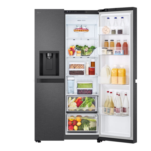 LG GSLC41EPPE Side-by-Side Kühlkombination Freistehend 641 l E Schwarz – Bild 14