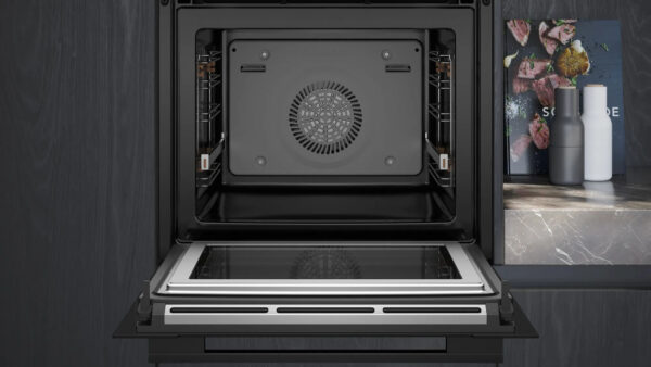 Siemens iQ700 HM736GAB1 Backofen 67 l 800 W Schwarz – Bild 3