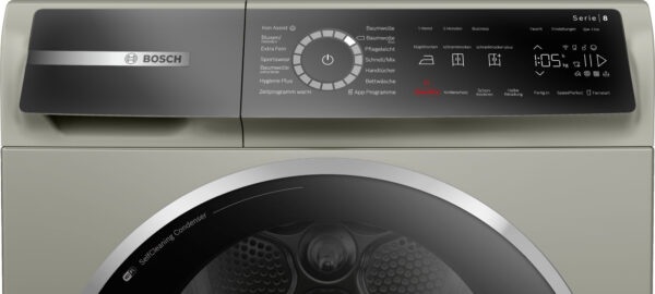 Bosch Serie 8 WQB246CX0 Wäschetrockner Freistehend Frontlader 9 kg A+++ Silber – Bild 3