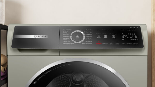 Bosch Serie 8 WQB246CX0 Wäschetrockner Freistehend Frontlader 9 kg A+++ Silber – Bild 2