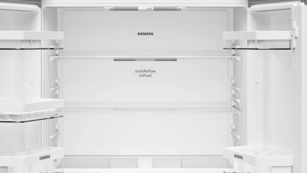 Siemens iQ300 KF96NVPEA Side-by-Side Kühlkombination Freistehend 605 l E Silber – Bild 6