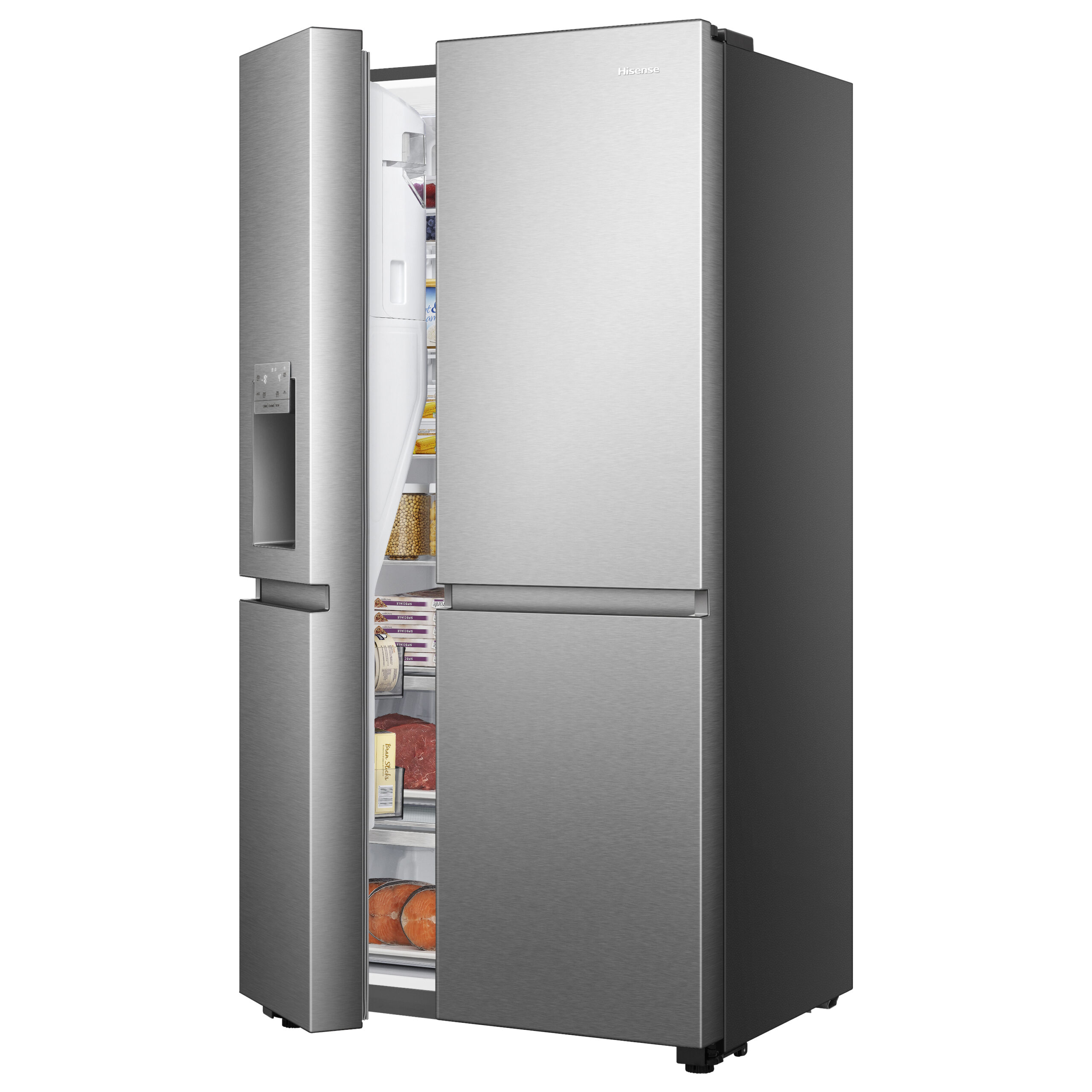 Hisense RS818N4TIC Side-by-Side Kühl-Gefrierkombination Stand 417L/200L/15L Inox-Optik – Bild 34