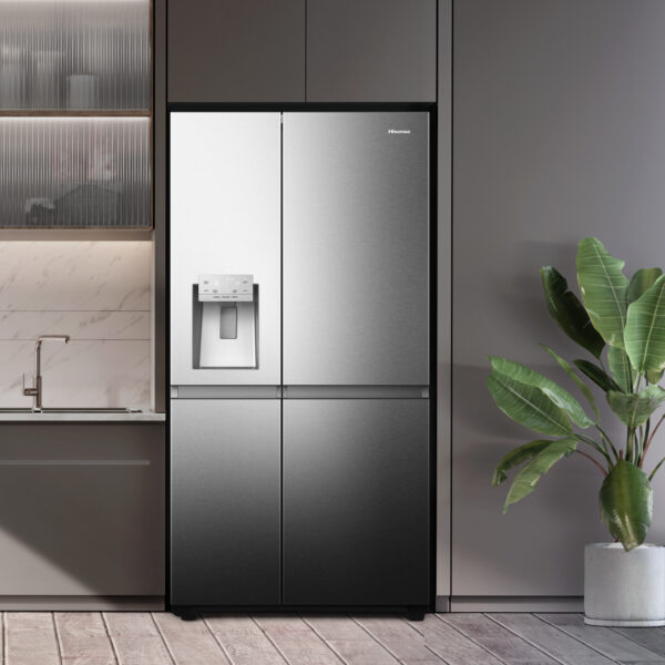 Hisense RS818N4TIC Side-by-Side Kühlkombination Freistehend 632 l C Edelstahl – Bild 30