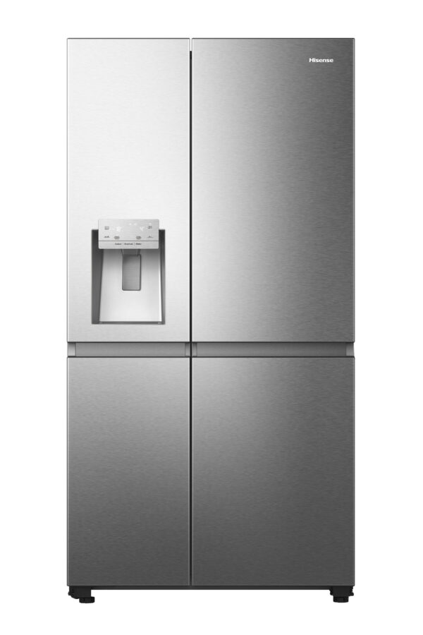 Hisense RS818N4TIC Side-by-Side Kühlkombination Freistehend 632 l C Edelstahl – Bild 2