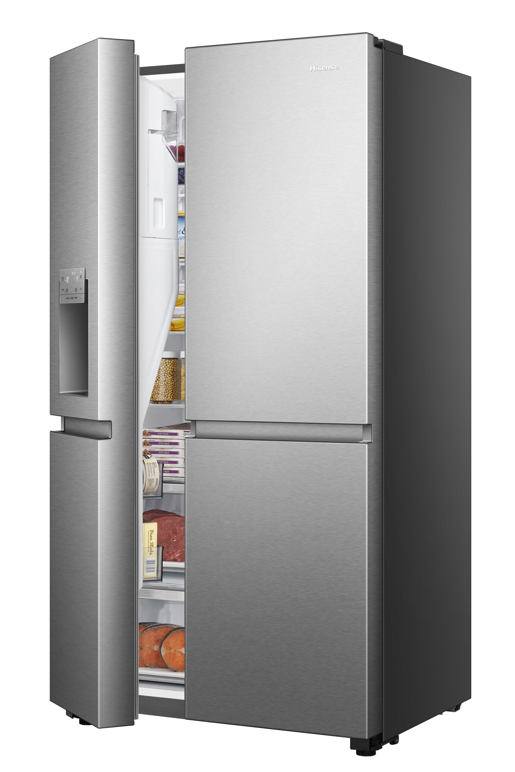Hisense RS818N4TIC Side-by-Side Kühl-Gefrierkombination Stand 417L/200L/15L Inox-Optik – Bild 16