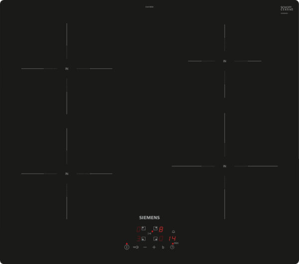 Siemens iQ100 EU611BEB6E Kochfeld Schwarz Integriert 60 cm Zonen-Induktionskochfeld 4 Zone(n)