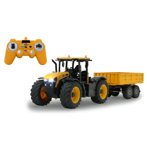 JAMARA JCB Fastrac Traktor mit Kippanhänger 1:24 2,4GHz