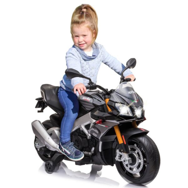 JAMARA Ride-on Aprilia Tuono V4 1100 RR schwarz 12V