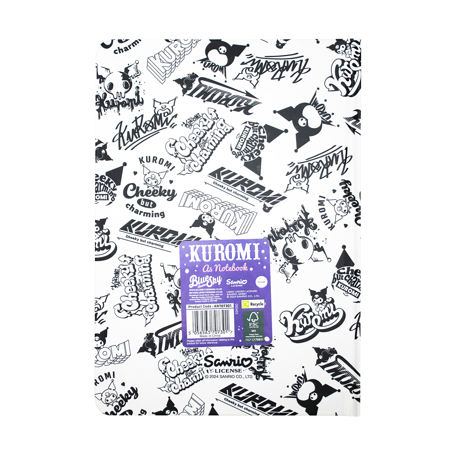 BlueSkyStudios Sanrio Notizbuch Kuromi A5 – Bild 2