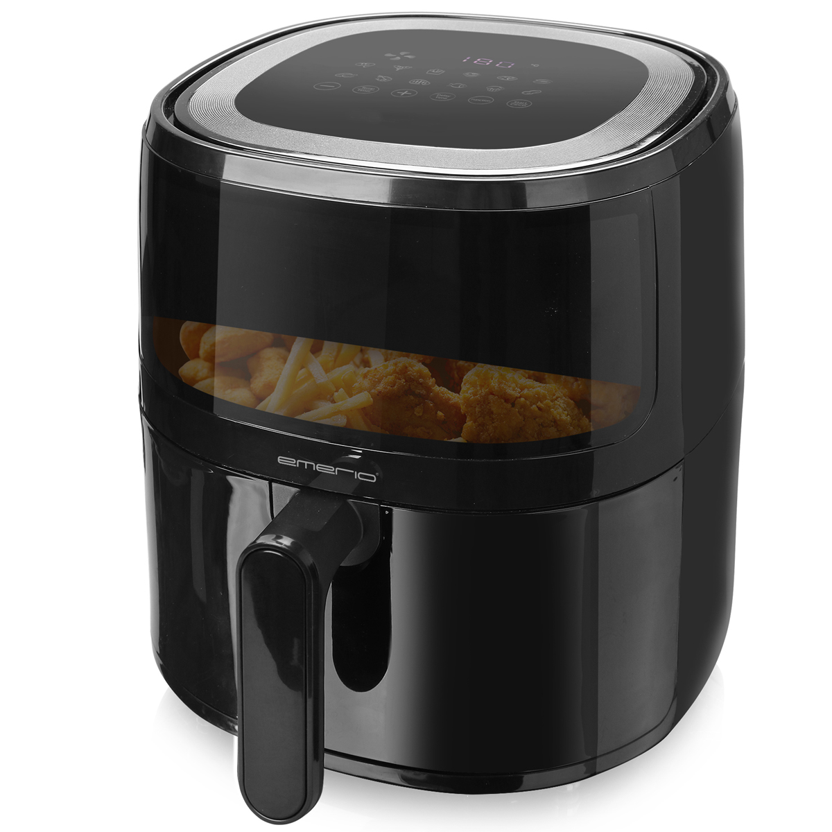 Emerio Heißluftfritteuse, Smart Fryer, 5L,schwarz,Cool t – Bild 2