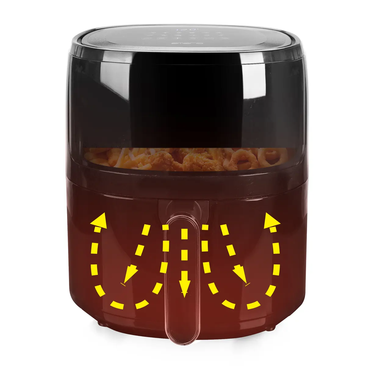 Emerio Heißluftfritteuse, Smart Fryer, 5L,schwarz,Cool t