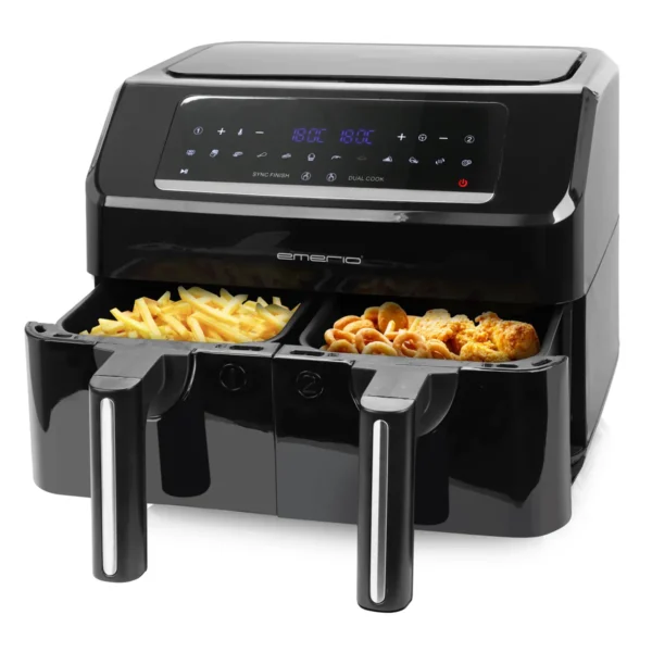 Emerio Heißluftfritteuse, Smart Fryer, 3,6+3,6L, Cool touch