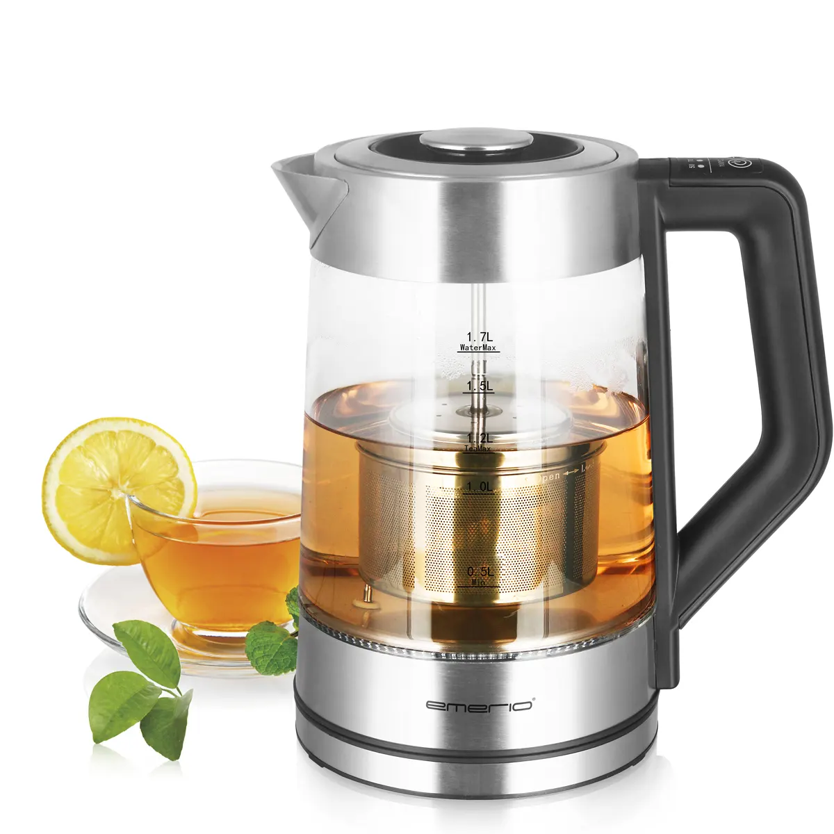 Emerio Wasserkocher 1,7 l, 5 Heizleistungsst., Farbwechsel – Bild 3