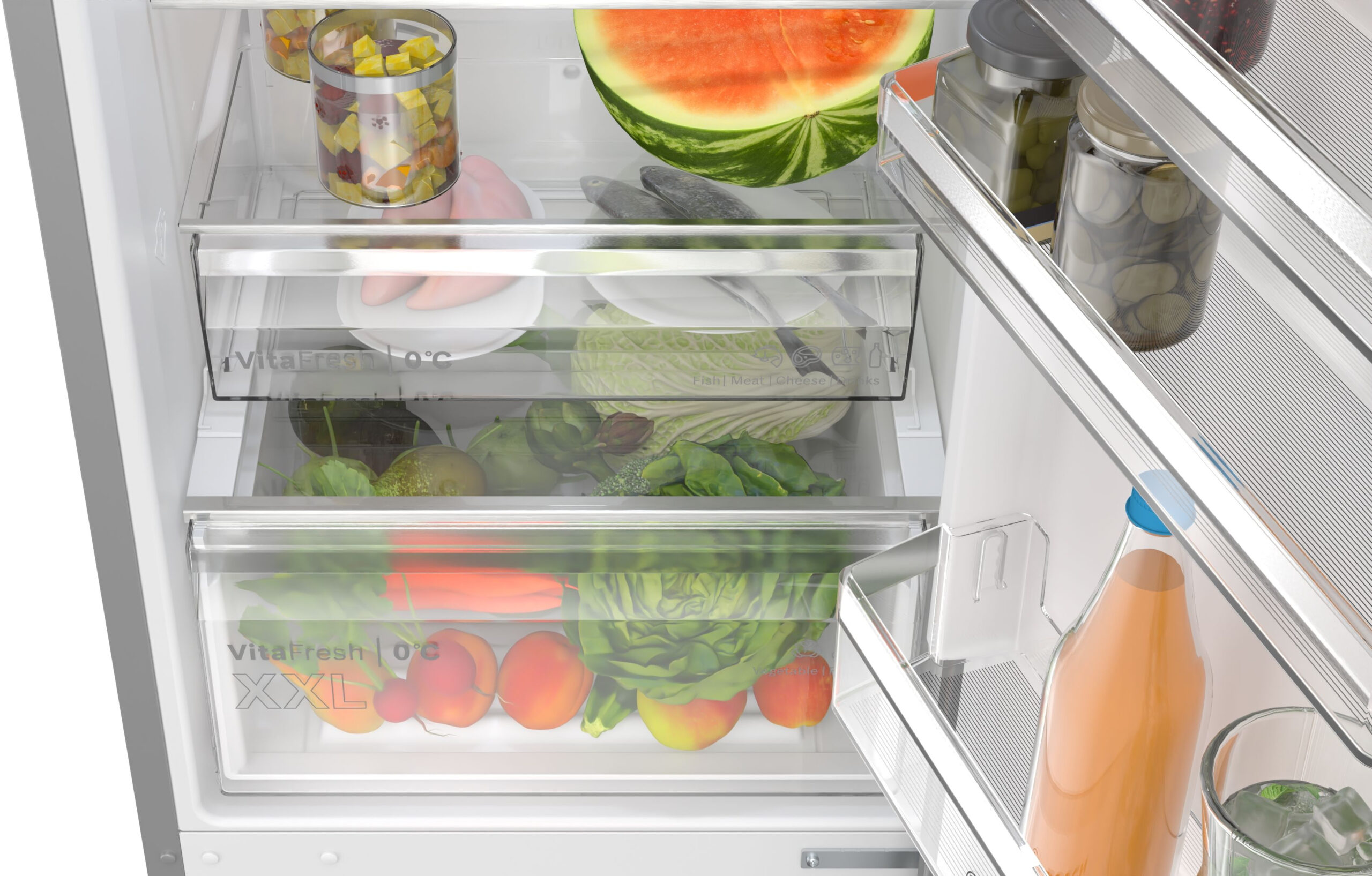 BOSCH KGN392LAG Serie 4 Kühl-Gefrier-Kombination Stand 260L/103L Metall-Optik – Bild 6