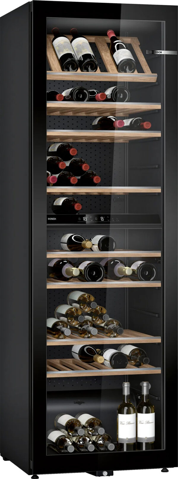 BOSCH KWK36ABGA Serie 6 Weinkühlschrank Stand 199 Flaschen schwarz