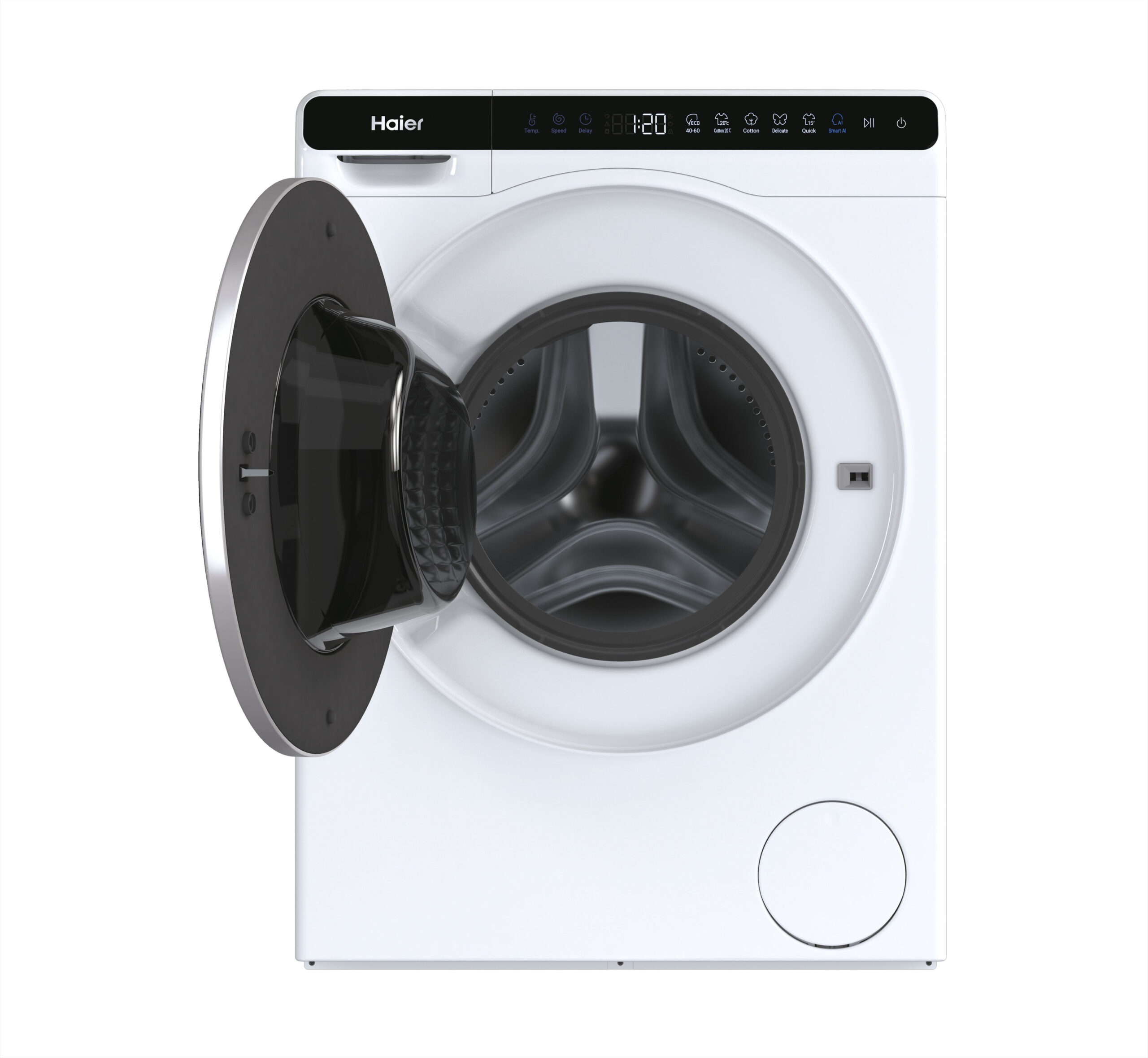 Haier HW50-BP12307-S Mini-Waschmaschine 5kg 1200U/min weiß/schwarz – Bild 4